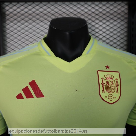 Nuevo 2ª Jugadores Camiseta Espana 2024 Amarillo Baratas